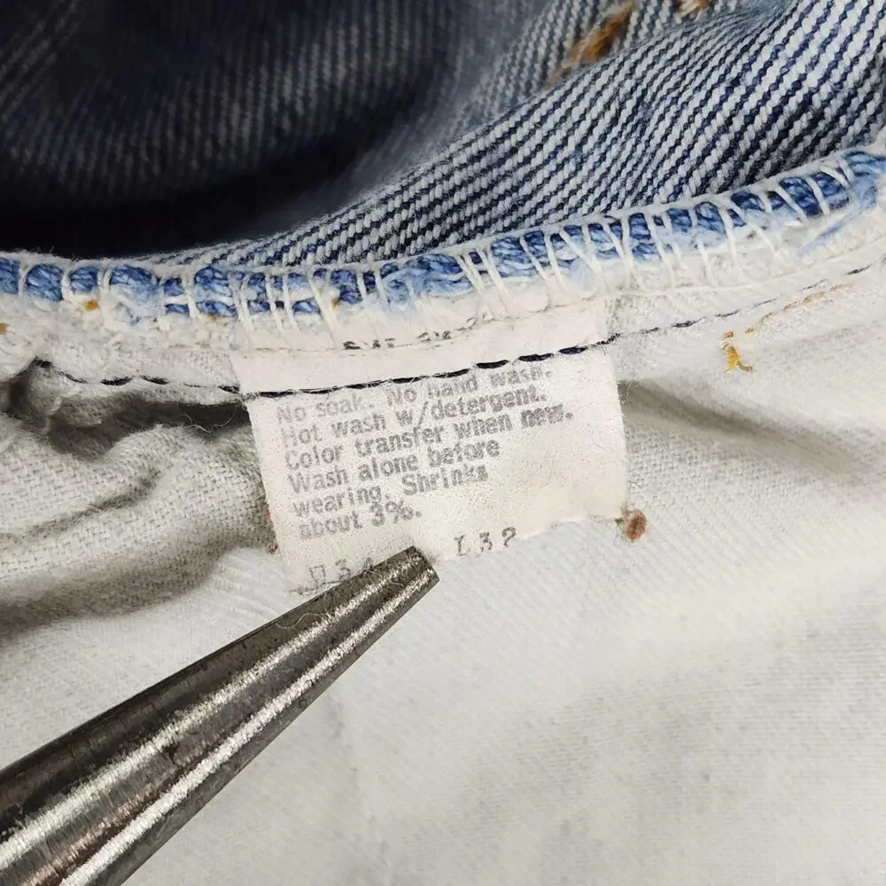 Vintage Levi's 646 Jeans Mens Fits 32x30 Orange Tab Flared Made in USA Talon Zip